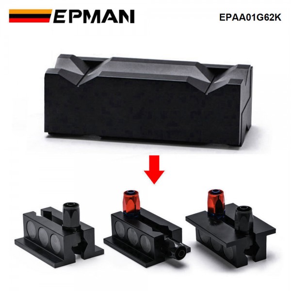 EPMAN Universal Aluminum Line Separator Vise Jaw Protective Inserts Magnetized For AN Fittings With Magnetic EPAA01G62K