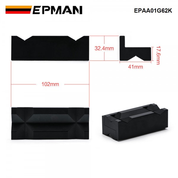 EPMAN Universal Aluminum Line Separator Vise Jaw Protective Inserts Magnetized For AN Fittings With Magnetic EPAA01G62K