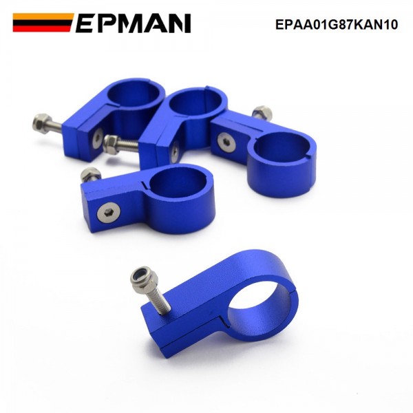 EPMAN 5 PCS/Pack Aluminum 19mm P-Clip Clamp Fit AN10/AN8 Hose and Line Mounting Clamps EPAA01G87KAN10 EPMAN 5 PCS/Pack Aluminum 19mm P-Clip Clamp Fit AN10/AN8 Hose and Line Mounting Clamps EPAA01G87KAN10