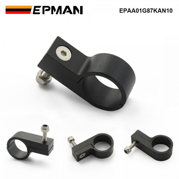 EPMAN 5 PCS/Pack Aluminum 19mm P-Clip Clamp Fit AN10/AN8 Hose and Line Mounting Clamps EPAA01G87KAN10