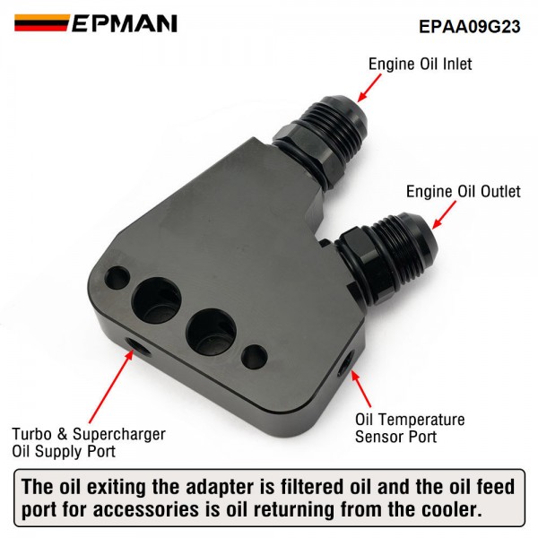 EPMAN Engine Oil Cooler Adapter Kit Suitable for GM LS LS1 LS2 LS3 LS6 LS7 LS9 2005-2019 Corvette EPAA09G23 EPMAN Engine Oil Cooler Adapter Kit Suitable for GM LS LS1 LS2 LS3 LS6 LS7 LS9 2005-2019 Corvette EPAA09G23