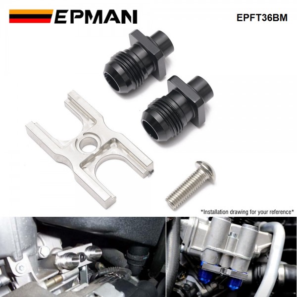 EPMAN For BMW Z4/E89 328i B48/B58 Engines Oil Cooler Adapter Kit -10AN Ports & OEM O-Rings EPFT36BM EPMAN For BMW Z4/E89 328i B48/B58 Engines Oil Cooler Adapter Kit -10AN Ports & OEM O-Rings EPFT36BM
