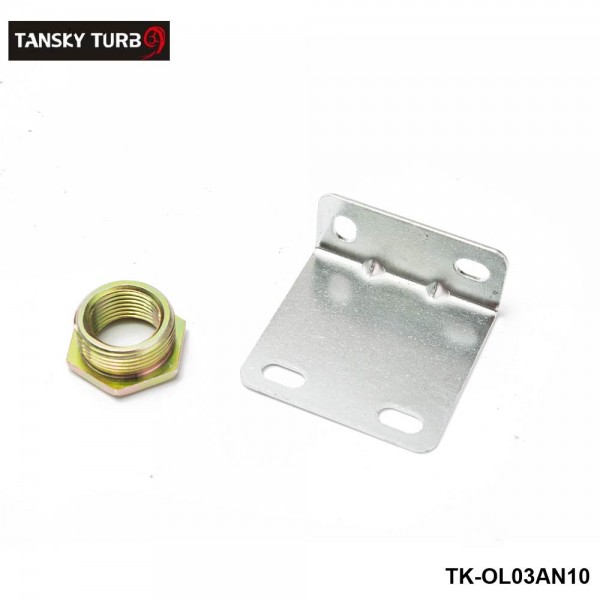 TANSKY Universal Oil Filter Cooler Sandwich Plate Adapter Silver AN8 AN10 Fitting TK-OL03