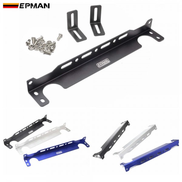 Universal Engine Oil Cooler Mounting Bracket Kit 2mm Thickness Blue Anodized Universal Engine Oil Cooler Mounting Bracket Kit 2mm Thickness Blue Anodized