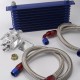 UNIVERSAL 10 ROW OIL COOLER KIT WITH OIL FILTER RELOCATION KIT FOR TURBO RACE TK-OK1012