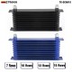 TANSKY Racing Aluminum 7 Row Oil Cooler 10 Row Transmission 13 Row Tank Core 15 Row Engine Oil Cooler -10AN Fitting TK-OCAN10 TANSKY Racing Aluminum 7 Row Oil Cooler 10 Row Transmission 13 Row Tank Core 15 Row Engine Oil Cooler -10AN Fitting TK-OCAN10
