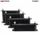TANSKY Racing Aluminum 7 Row Oil Cooler 10 Row Transmission 13 Row Tank Core 15 Row Engine Oil Cooler -10AN Fitting TK-OCAN10 TANSKY Racing Aluminum 7 Row Oil Cooler 10 Row Transmission 13 Row Tank Core 15 Row Engine Oil Cooler -10AN Fitting TK-OCAN10