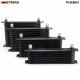 TANSKY Racing Aluminum 7 Row Oil Cooler 10 Row Transmission 13 Row Tank Core  15 Row Engine Oil Cooler -10AN Fitting TK-OCAN10