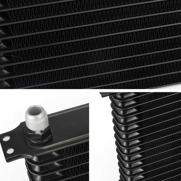 TANSKY Racing Aluminum 7 Row Oil Cooler 10 Row Transmission 13 Row Tank Core 15 Row Engine Oil Cooler -10AN Fitting TK-OCAN10 TANSKY Racing Aluminum 7 Row Oil Cooler 10 Row Transmission 13 Row Tank Core 15 Row Engine Oil Cooler -10AN Fitting TK-OCAN10