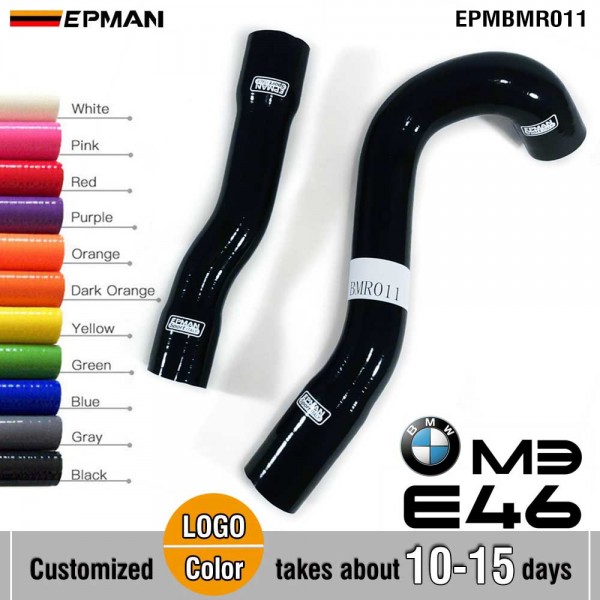 EPMAN 2PCS Silicone Intercoole Turbo Radiator Intake Hose For BMW E46 M3 01-06 EPMBMR011 (Pre-Order ONLY)