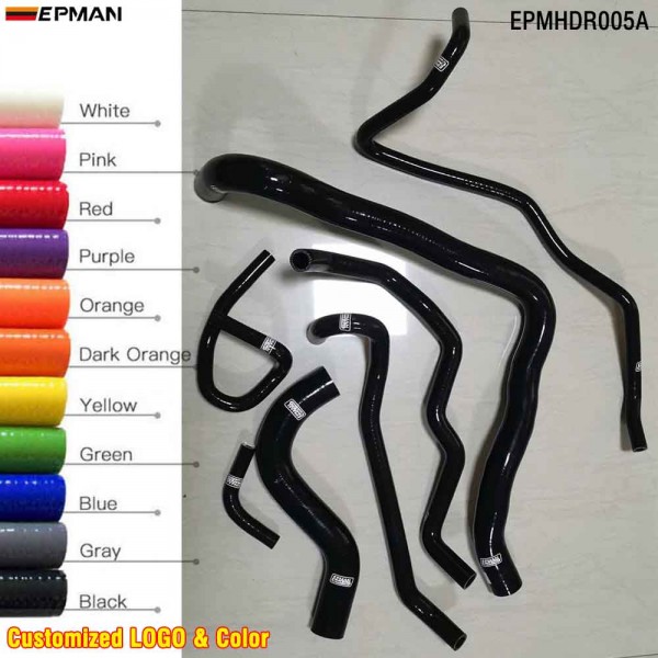 EPMAN Silicone Radiator hose kit 7 pcs For Honda Accord CL4 SIR F20B 97-01(7pcs) EPMHDR005A EPMAN Silicone Radiator hose kit 7 pcs For Honda Accord CL4 SIR F20B 97-01(7pcs) EPMHDR005A