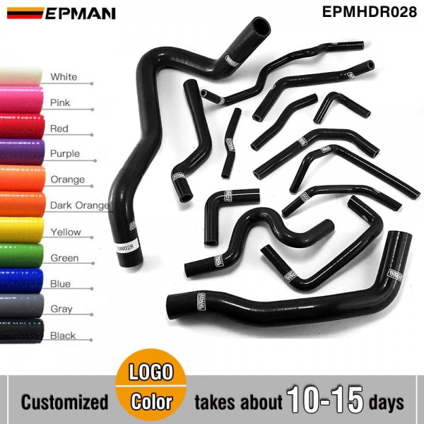 EPMAN Heavyset 14 Piece Silicone Radiator hose kit For Honda Civic Fn2 Type R 2006-2010 EPMHDR028 (Pre-Order ONLY)
