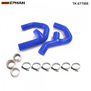 TANSKY-Silicone Intercooler Turbo Boost Hose Kit For Seat Leon Altea 2.0 litre FSiT (2pcs) TK-STT005