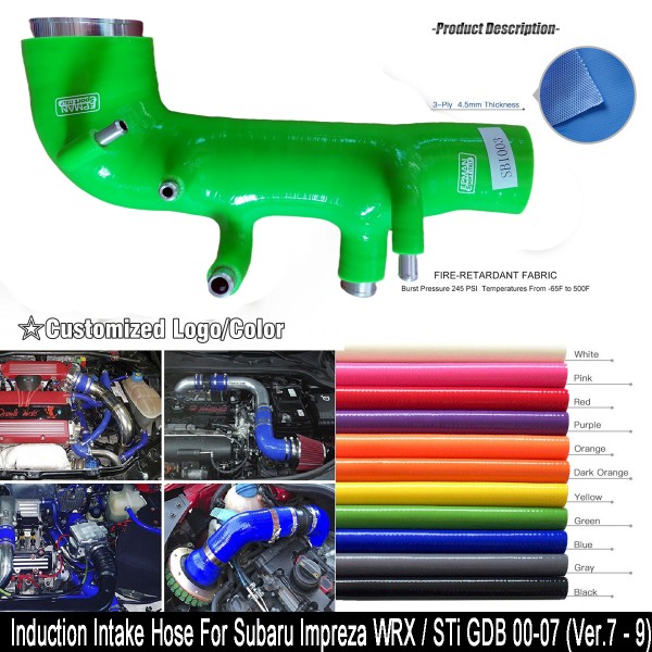 EPMAN Silicone intercooler Turbo Intake Induction Hose Kit For Subaru Impreza WRX 00-07 Ver.7 - 9 EPMSBI003 (Pre-Order ONLY) EPMAN Silicone intercooler Turbo Intake Induction Hose Kit For Subaru Impreza WRX 00-07 Ver.7 - 9 EPMSBI003 (Pre-Order ONLY)