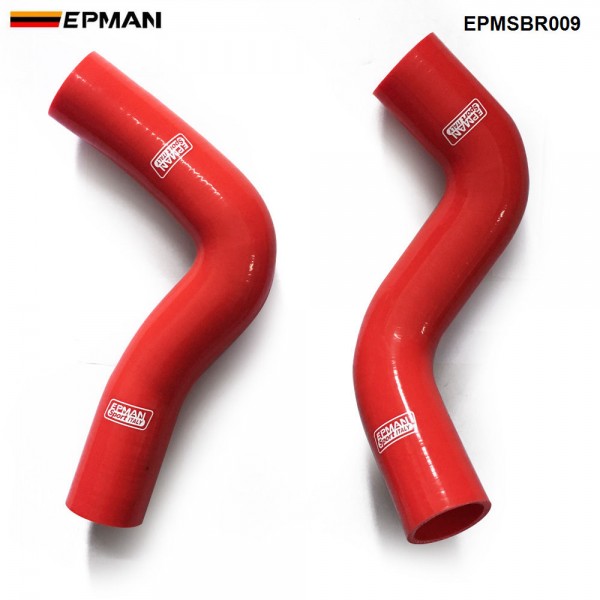 EPMAN 2PCS Silicone Intercooler Turbo Radiator Hose Kit For Subaru Forester 2.5L 06-08 EPMSBR009 (Pre-Order ONLY)