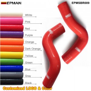EPMAN -Silicone Intercooler Turbo Radiator Hose Kit For Subaru Forester 2.5L 06-08 (2pcs) EPMSBR009