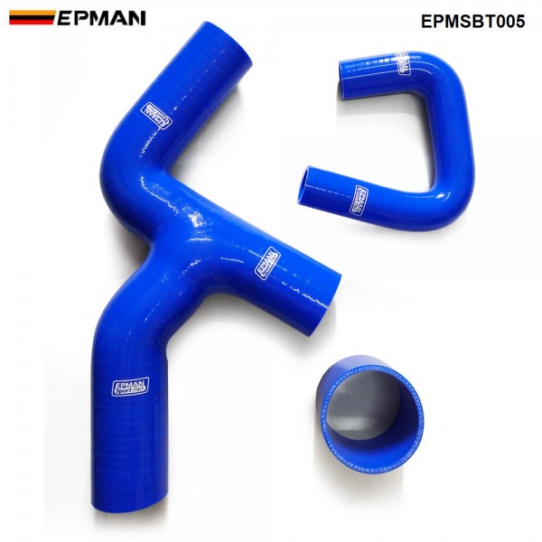 EPMAN 3PCS Silicone Turbo Radiator Intercooler Y-Pipe Hose kit For Subaru Impreza WRX GC8 EJ20 2.0 97-00 EPMSBT005 (Pre-Order ONLY)