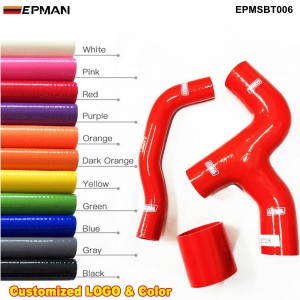 EPMAN 3PCS Silicone Intercooler Y-Pipe Hose kit For Subaru WRX GDA/GGA 2.0 00-07 EPMSBT006 (Pre-Order ONLY)