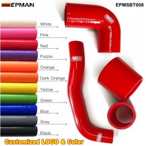 EPMAN 4PCS Silicone Radiator Intercooler Turbo Top Y-Pipe Hose kit For Subaru WRX STi 04-07 EPMSBT008 (Pre-Order ONLY)