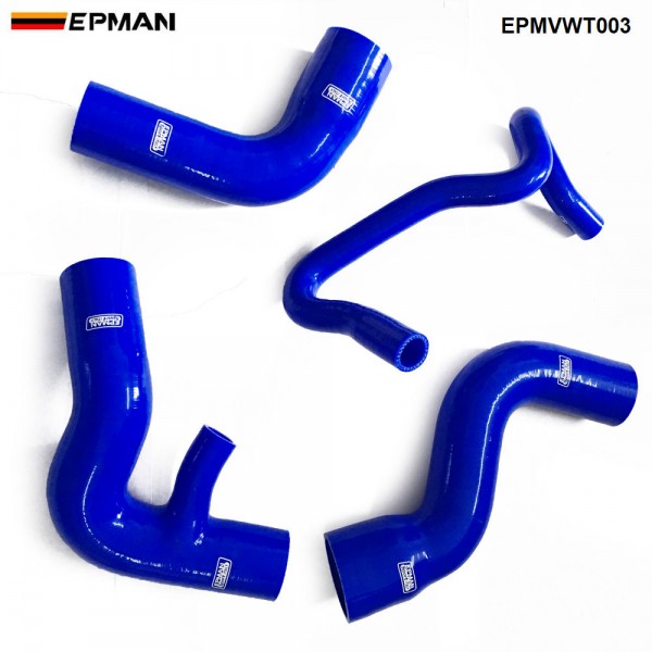 EPMAN -Silicone Intercooler Induction Intake Turbo Boost Hose Kit For VW Passat 1.8T B5 96-01 (4pcs) EPMVWT003