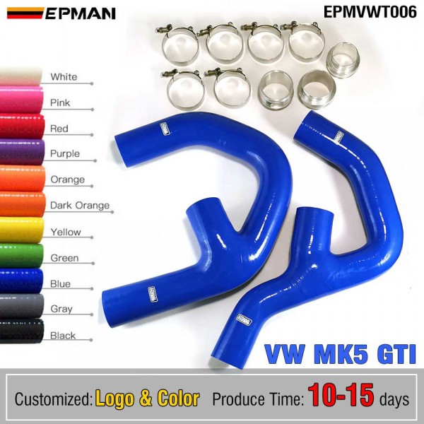 EPMAN Intercooler Silicone Hose kit for VW Golf MK5 GTI Jetta GLI 2.0 FSI Sagitar 1.8 TSI Scirocco 2.0 TSI Touran 2.0L EPMVWT006 (Pre-Order ONLY) EPMAN Intercooler Silicone Hose kit for VW Golf MK5 GTI Jetta GLI 2.0 FSI Sagitar 1.8 TSI Scirocco 2.0 TSI Touran 2.0L EPMVWT006 (Pre-Order ONLY)