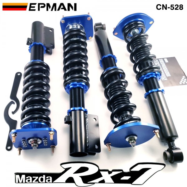 TANSKY Coilovers Spring Struts Racing Suspension Coilover Kit Shock Absorber For 1986-1991 MAZDA Type RS RX7 RX-7 FC3S CN-528 (RANDOM COLOR) TANSKY Coilovers Spring Struts Racing Suspension Coilover Kit Shock Absorber For 1986-1991 MAZDA Type RS RX7 RX-7 FC3S CN-528 (RANDOM COLOR)