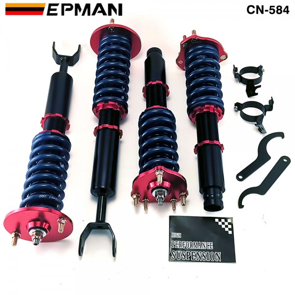 Tansky Coilover Suspension Lowering Kits Shock Absorber Front and Rear FOR 92-01 Honda Prelude 1992-2001 CN-584 (RANDOM COLOR)