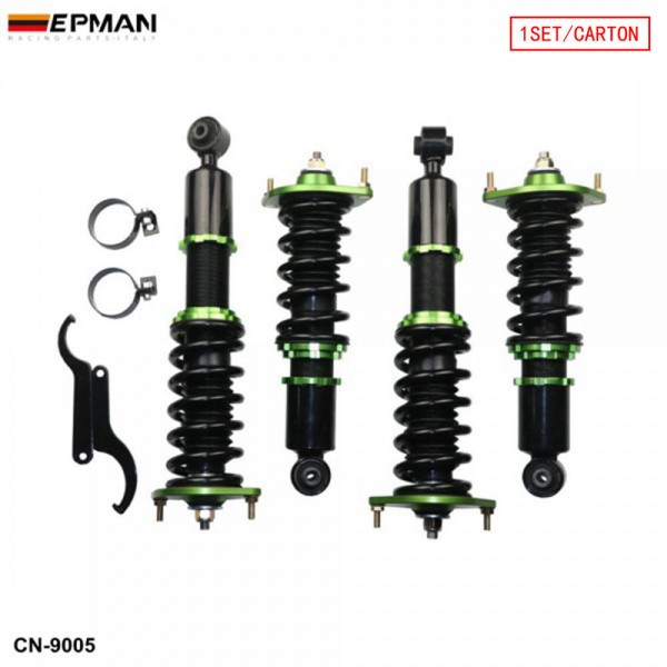 Complete Coilover Spring Struts Suspension Coilover Shock Absorber Kit for Mazda Miata 90-05 NA MX5 Adj. Height CN-9005 (Random Color)