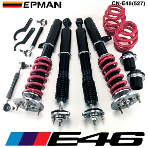 Tansky Coilovers Spring Struts Racing Suspension Coilover Kit Shock Absorber For 01-05 BMW E46 330i/330Ci/330xi CN-E46(527) (RANDOM COLOR)