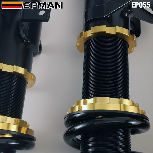EPMAN Coilovers Spring Struts Racing Suspension Coilover Kit Shock Absorber For Toyota Corolla 88-99 AE92-AE111 EP055 (RANDOM COLOR) EPMAN Coilovers Spring Struts Racing Suspension Coilover Kit Shock Absorber For Toyota Corolla 88-99 AE92-AE111 EP055 (RANDOM COLOR)