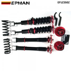 EPMAN Coilovers Spring Struts Racing Suspension Coilover Kit Shock Absorber For 02-08 Nissan 350Z Infinity G35 EPJZ350Z (RANDOM COLOR)