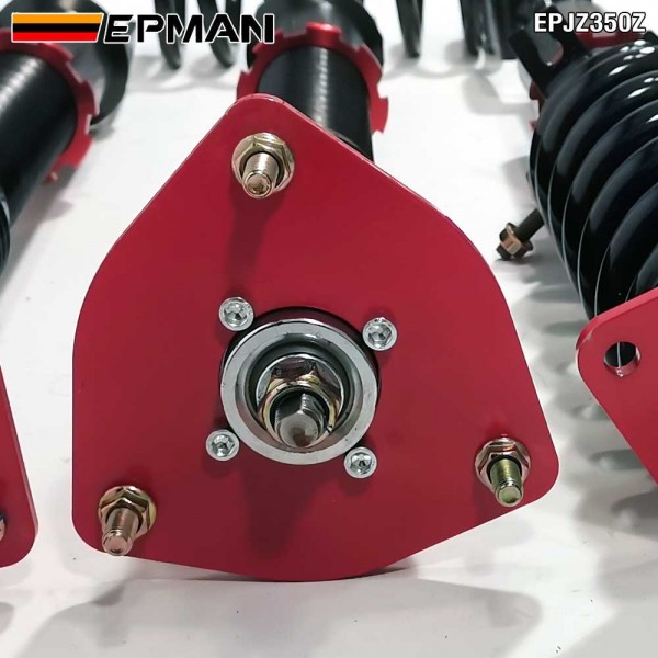 EPMAN Coilovers Spring Struts Racing Suspension Coilover Kit Shock Absorber For 02-08 Nissan 350Z Infinity G35 EPJZ350Z (RANDOM COLOR) EPMAN Coilovers Spring Struts Racing Suspension Coilover Kit Shock Absorber For 02-08 Nissan 350Z Infinity G35 EPJZ350Z (RANDOM COLOR)