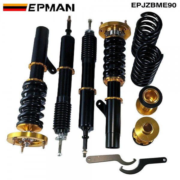 EPMAN Coilovers Spring Struts Racing Suspension Coilover Kit Shock Absorber for BMW 3 Series 5th Y06-11 E90/91/92/93 EPJZBME90 (RANDOM COLOR) 
