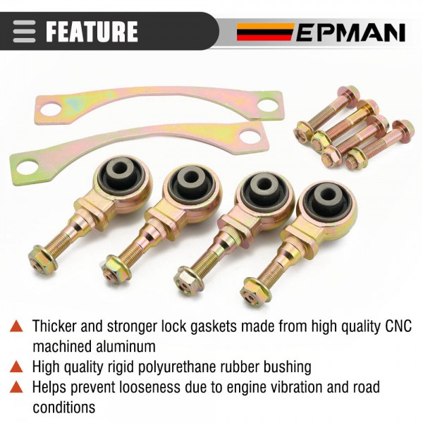 EPMAN For Honda Civic 92-95 For Integra 94-01 Front Upper Control Arm Bushing Camber Kit Ball Joint Set EPAA01G181