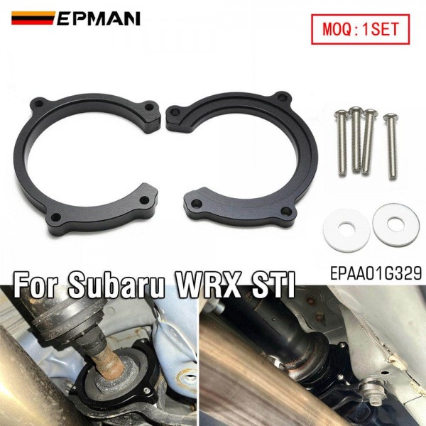 EPMAN CNC Aluminum Driveshaft Lockdown Kit Front & Rear for Subaru WRX STI 2008-2024 - Eliminates Movement EPAA01G329