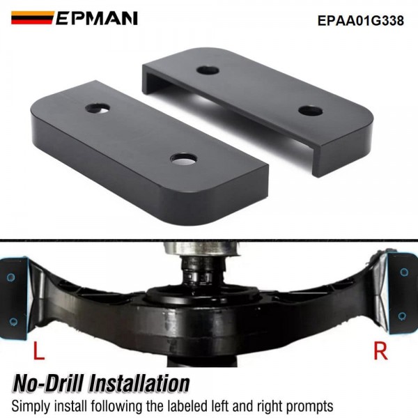 EPMAN Official Prop Shaft Bearing Alignment Kit for VW Golf R Audi RS3 TT, 6061 Aluminum No Drilling Required EPAA01G338