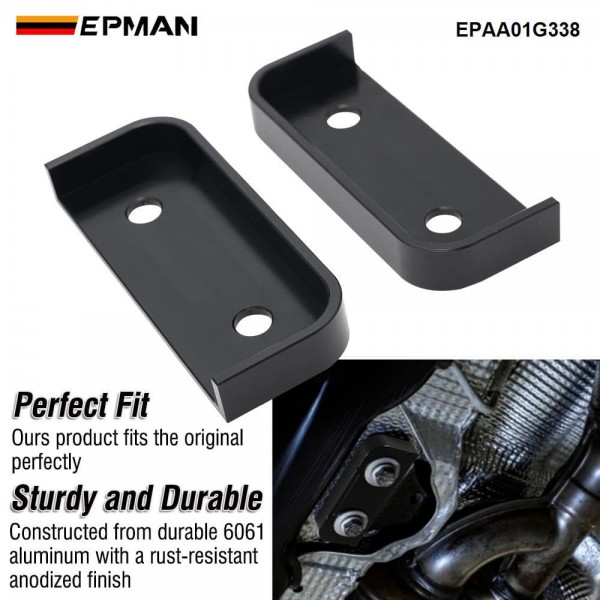 EPMAN Official Prop Shaft Bearing Alignment Kit for VW Golf R Audi RS3 TT, 6061 Aluminum No Drilling Required EPAA01G338