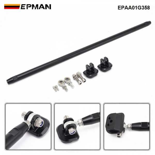 EPMAN Aluminum Adjustable Rear Strut Chassis Brace for VW MK7 Golf GTI R Audi A3 8V S3 RS3 EPAA01G358