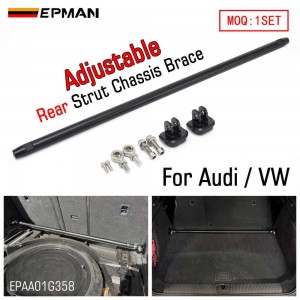 EPMAN Aluminum Adjustable Rear Strut Chassis Brace for VW MK7 Golf GTI R Audi A3 8V S3 RS3 EPAA01G358