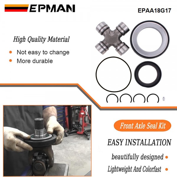 EPMAN Front Axle U Joints And Oil Seal O Ring Kit For Ford F250 F350 F450 F550 Super Duty Excursion EPAA18G17 EPMAN Front Axle U Joints And Oil Seal O Ring Kit For Ford F250 F350 F450 F550 Super Duty Excursion EPAA18G17