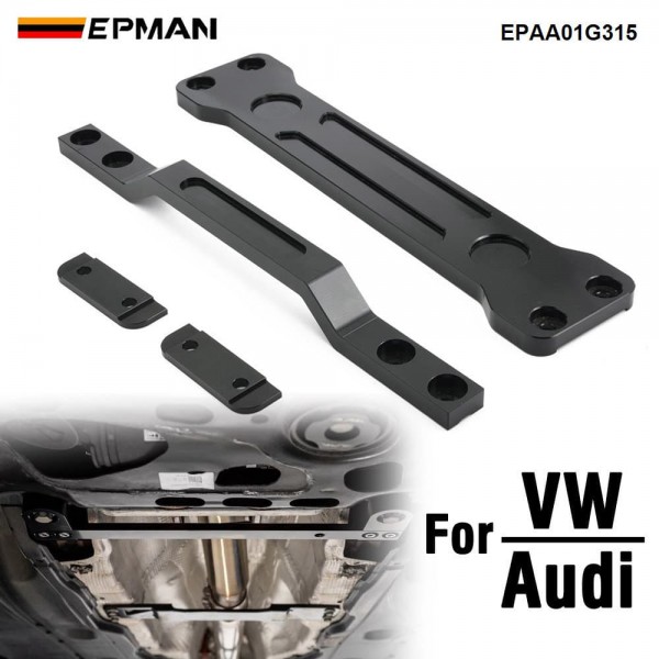 EPMAN High-Stiffness CNC Aluminum Driveshaft Tunnel Brace For VW & Audi MK7/MK7.5/MK8 GTI Leon 5F FWD MQB EVO EPAA01G315