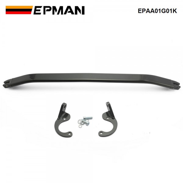 EPMAN Front Upper Strut Brace Tie Bar Kit For Honda Civic 92-00 EG EK/93-97 Del Sol/94-01 Integra DC2 Front Strut Bar EPAA01G01 