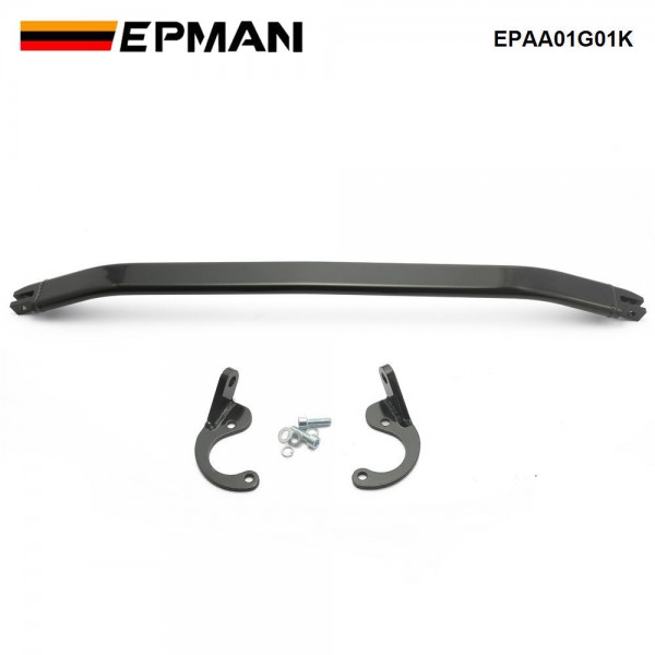 EPMAN Front Upper Strut Brace Tie Bar Kit For Honda Civic 92-00 EG EK/93-97 Del Sol/94-01 Integra DC2 Front Strut Bar EPAA01G01K 