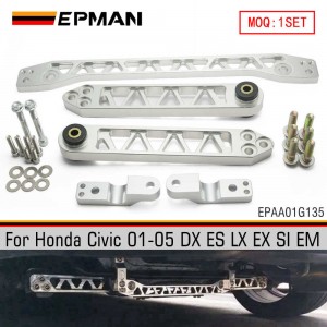 EPMAN Billet Rear Control Arm Subframe Brace For Honda Civic 01-05 DX ES LX EX SI EM EPAA01G135