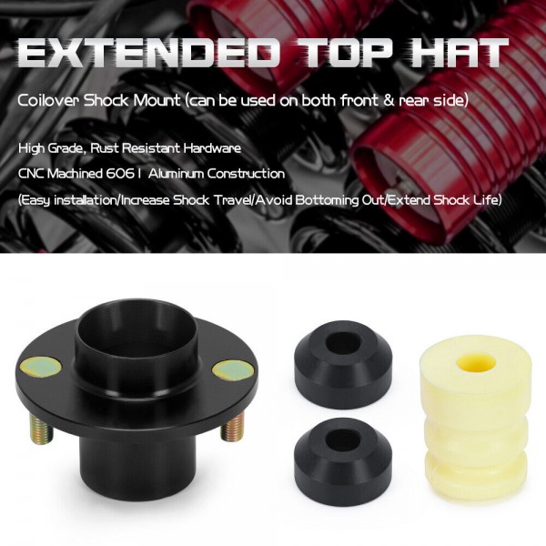 (MOQ:20 SETS) EPMAN 1SET Aluminum Top Hat Extender Coilover Shock Mount For 1988-2000 Honda Civic For Acura Integra 1990-2001 EPAA12G13 (MOQ:20 SETS) EPMAN 1SET Aluminum Top Hat Extender Coilover Shock Mount For 1988-2000 Honda Civic For Acura Integra 1990-2001 EPAA12G13