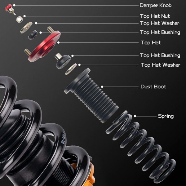 (MOQ:20 SETS) EPMAN 1SET Aluminum Top Hat Extender Coilover Shock Mount For 1988-2000 Honda Civic For Acura Integra 1990-2001 EPAA12G13 (MOQ:20 SETS) EPMAN 1SET Aluminum Top Hat Extender Coilover Shock Mount For 1988-2000 Honda Civic For Acura Integra 1990-2001 EPAA12G13