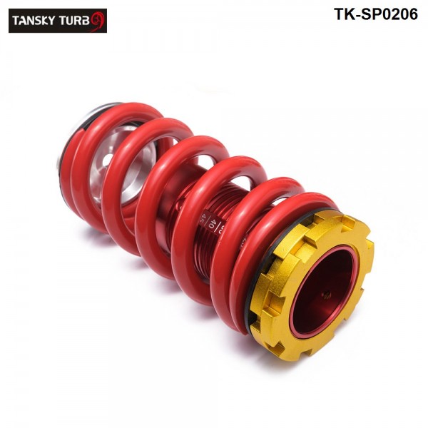 Tansky - High Performance Adjustable High Low Coilover Silver Lowering Spring For Honda Civic 02-06 TK-SP0206