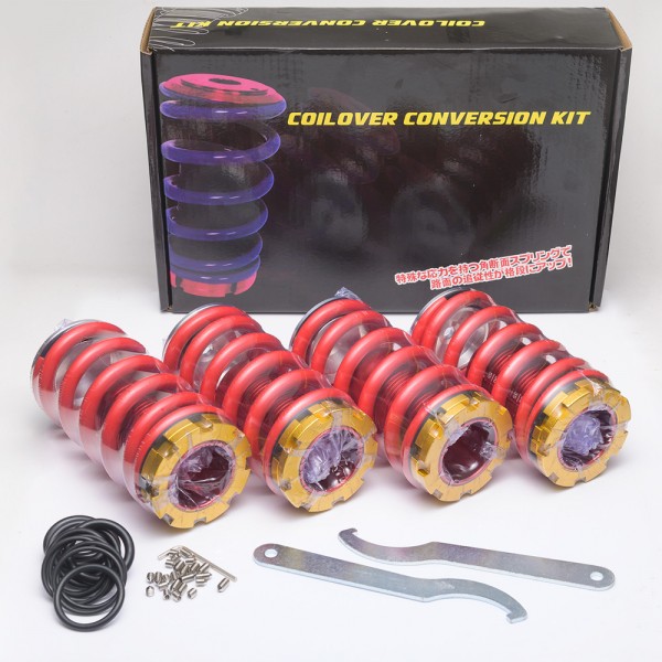 Tansky - High Performance Adjustable High Low Coilover Silver Lowering Spring For Honda Civic 02-06 TK-SP0206 Tansky - High Performance Adjustable High Low Coilover Silver Lowering Spring For Honda Civic 02-06 TK-SP0206