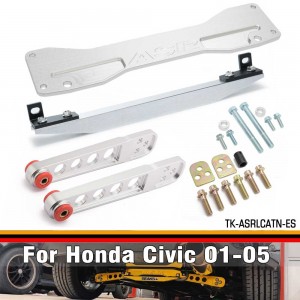 Rear Subframe Brace + Tie Bar + Rear Lower Control Arm For Honda Civic 01-05 Si 02-05 EP3 TK-ASRLCATN-ES