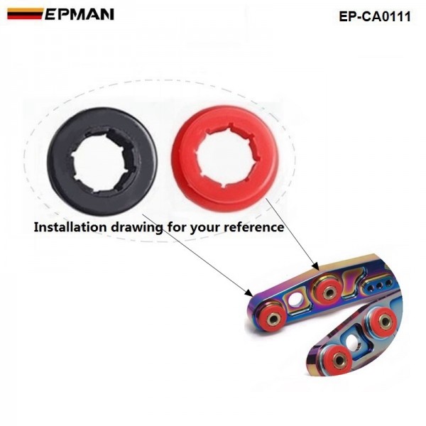 EPMAN 12PCS/LOT Lower Control Arm Rear Camber Kit Replacement Bushings EP-CA0111